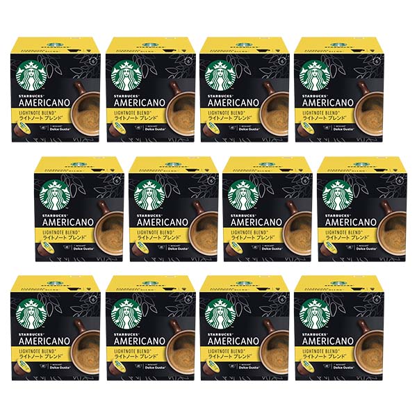 ネスカフェ ドルチェグスト 専用カプセル スターバックス ライトノートブレンド ×12箱【3~4営業日以内に出荷】【送料無料】ネスレ ネスカフェ コーヒー ホットコーヒー スタバ