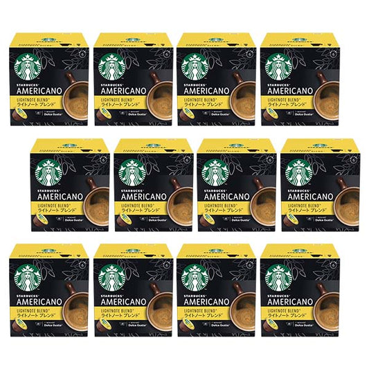 ネスカフェ ドルチェグスト 専用カプセル スターバックス ライトノートブレンド ×12箱【3~4営業日以内に出荷】【送料無料】ネスレ ネスカフェ コーヒー ホットコーヒー スタバ