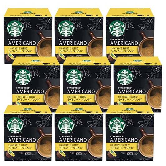 ネスカフェ ドルチェグスト 専用カプセル スターバックス ライトノートブレンド ×9箱【3~4営業日以内に出荷】【送料無料】ネスレ ネスカフェ コーヒー ホットコーヒー スタバ