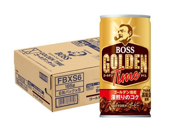 【送料無料】サントリー BOSS ボス ゴールデンタイム 185g×1ケース/30本