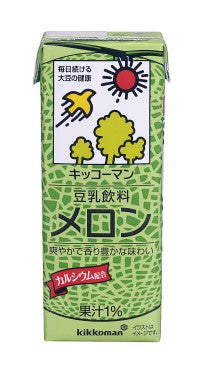【送料無料】 キッコーマン 豆乳飲料 メロン 200ml×1ケース/18本