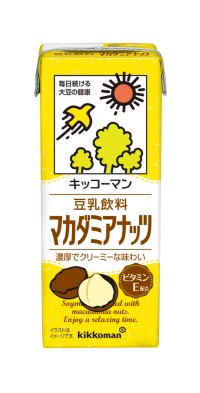 【送料無料】 キッコーマン 豆乳飲料 マカダミアナッツ 200ml×1ケース/18本