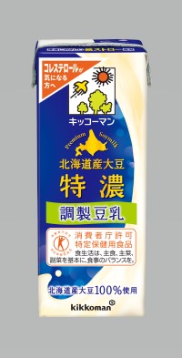 【送料無料】 キッコーマン 北海道産大豆 特濃調製豆乳 200ml×4ケース/72本