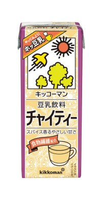 【送料無料】 キッコーマン 豆乳飲料 チャイティー 200ml×1ケース/18本