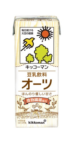 【送料無料】 キッコーマン 豆乳飲料 オーツ 200ml×4ケース/72本