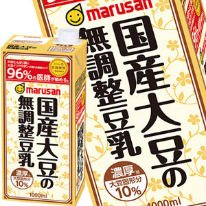 マルサンアイ 濃厚10％ 国産大豆の無調整豆乳 1L紙パック×6本北海道、沖縄、離島は送料無料対象外［賞味期限：2ヶ月以上］［送料無料］【3~4営業日以内に出荷】