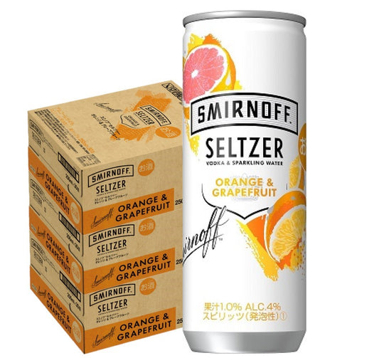 【送料無料】キリン スミノフ セルツァー オレンジ＆グレープフルーツ 250ml×3ケ−ス/90本【本州(一部地域を除く)は送料無料】