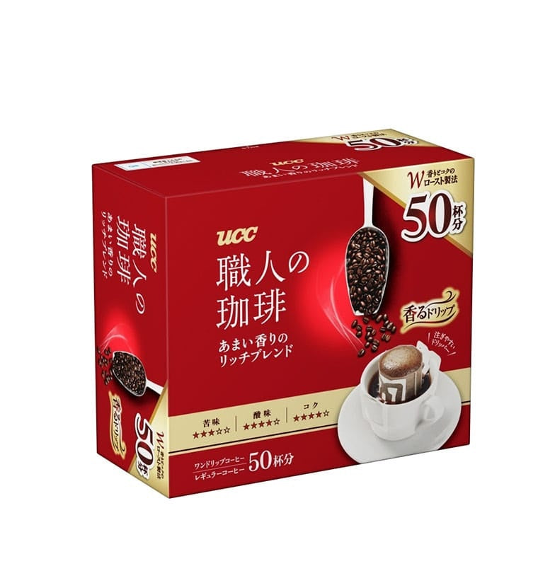 【送料無料】UCC 職人の珈琲 ワンドリップコーヒー あまい香りのリッチブレンド 50杯分 1個