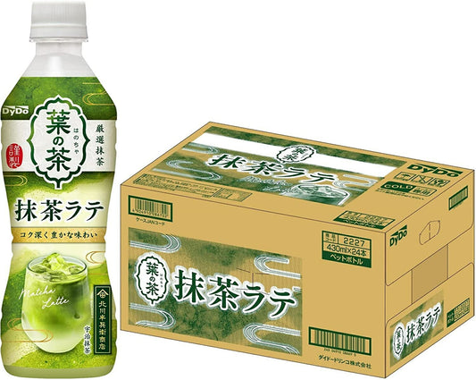 【送料無料】ダイドー 葉の茶 抹茶ラテ 430ml×24本