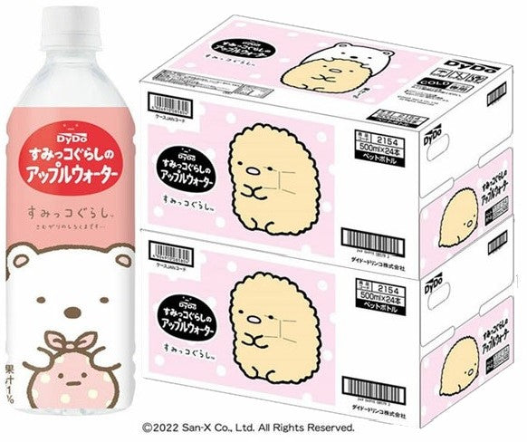 【送料無料】ダイドー すみっコぐらしのアップルウォーター 500ml×48本