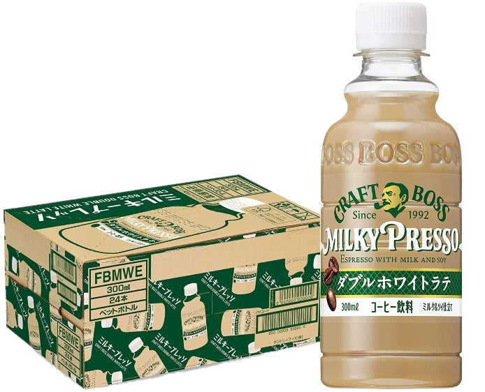【送料無料】サントリー クラフトボス ミルキープレッソ ダブルホワイトラテ 300ml×1ケース/24本