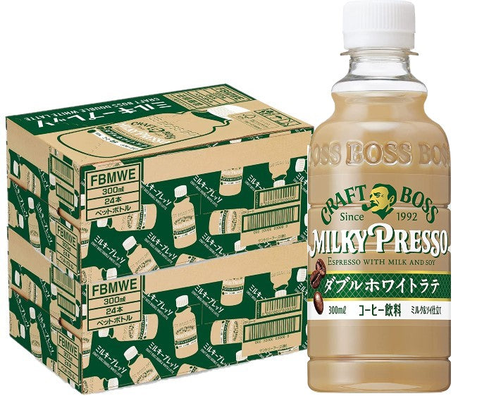 【送料無料】サントリー クラフトボス ミルキープレッソ ダブルホワイトラテ 300ml×2ケース/48本