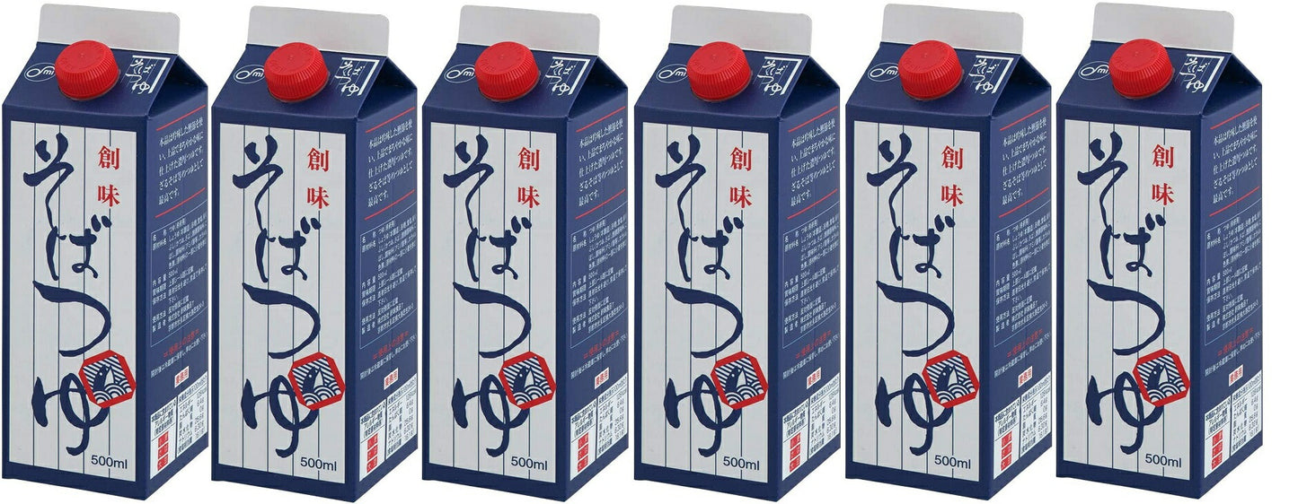 【送料無料】創味食品 そばつゆ 500ml×6本【北海道・沖縄県・東北・四国・九州地方は必ず送料がかかります】