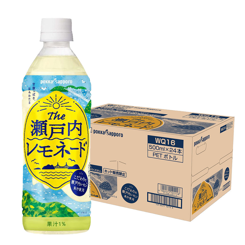 【送料無料】ポッカサッポロ The瀬戸内レモネード 500ml×1ケース/24本