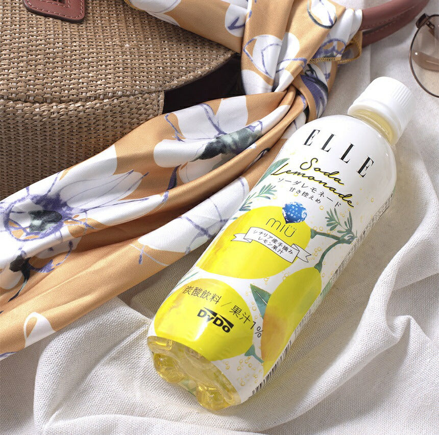 【送料無料】【炭酸水】ダイドードリンコ ELLE×ミウ ソーダレモネード 500ml×24本