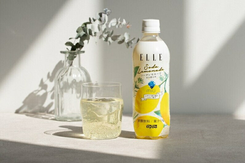 【送料無料】【炭酸水】ダイドードリンコ ELLE×ミウ ソーダレモネード 500ml×24本