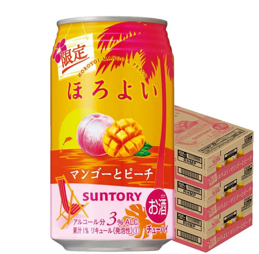 【送料無料】 サントリー ほろよい マンゴーとピーチ 350ml×3ケース/72本 【北海道・沖縄県・東北・四国・九州地方は必ず送料がかかります】