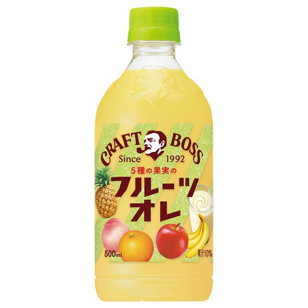 【送料無料】サントリー クラフトボス フルーツオレ 500ml×2ケース/48本