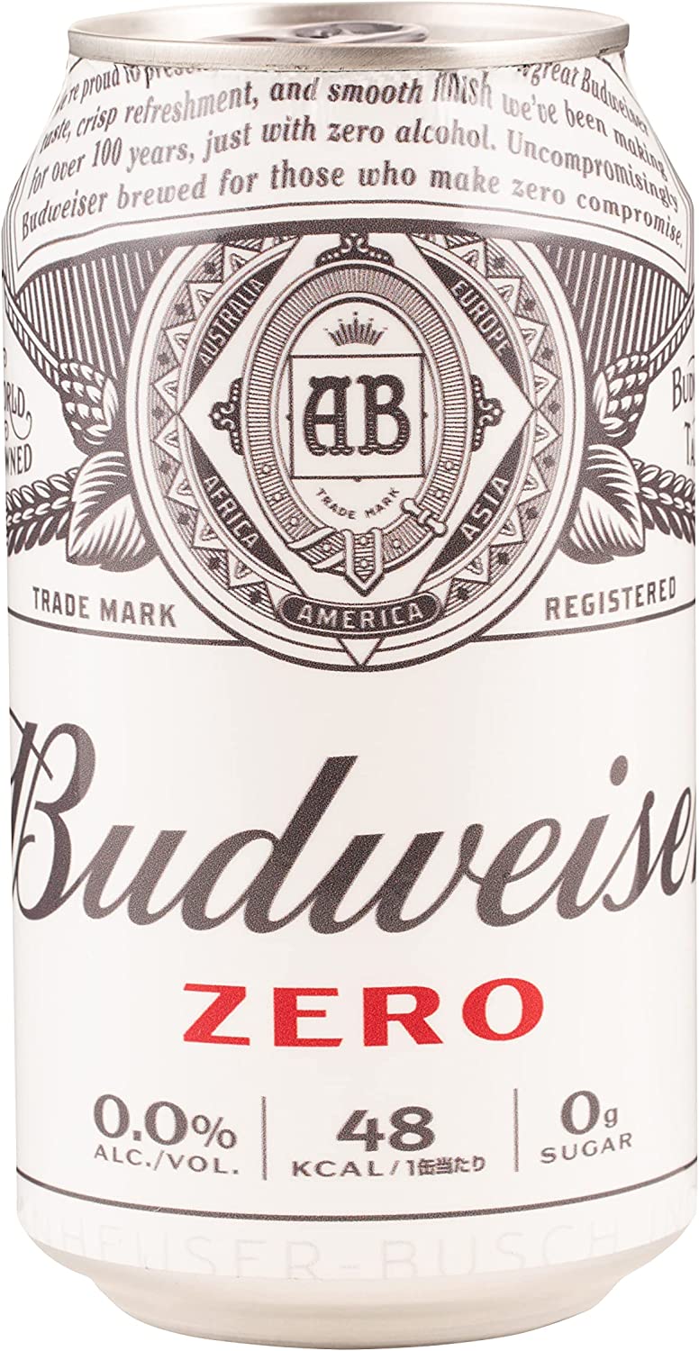 【送料無料】ノンアルコール バドワイザー ゼロ Budweiser Zero 350ml×3ケース/72本【ご注文は3ケースまでで一個口配送可能】