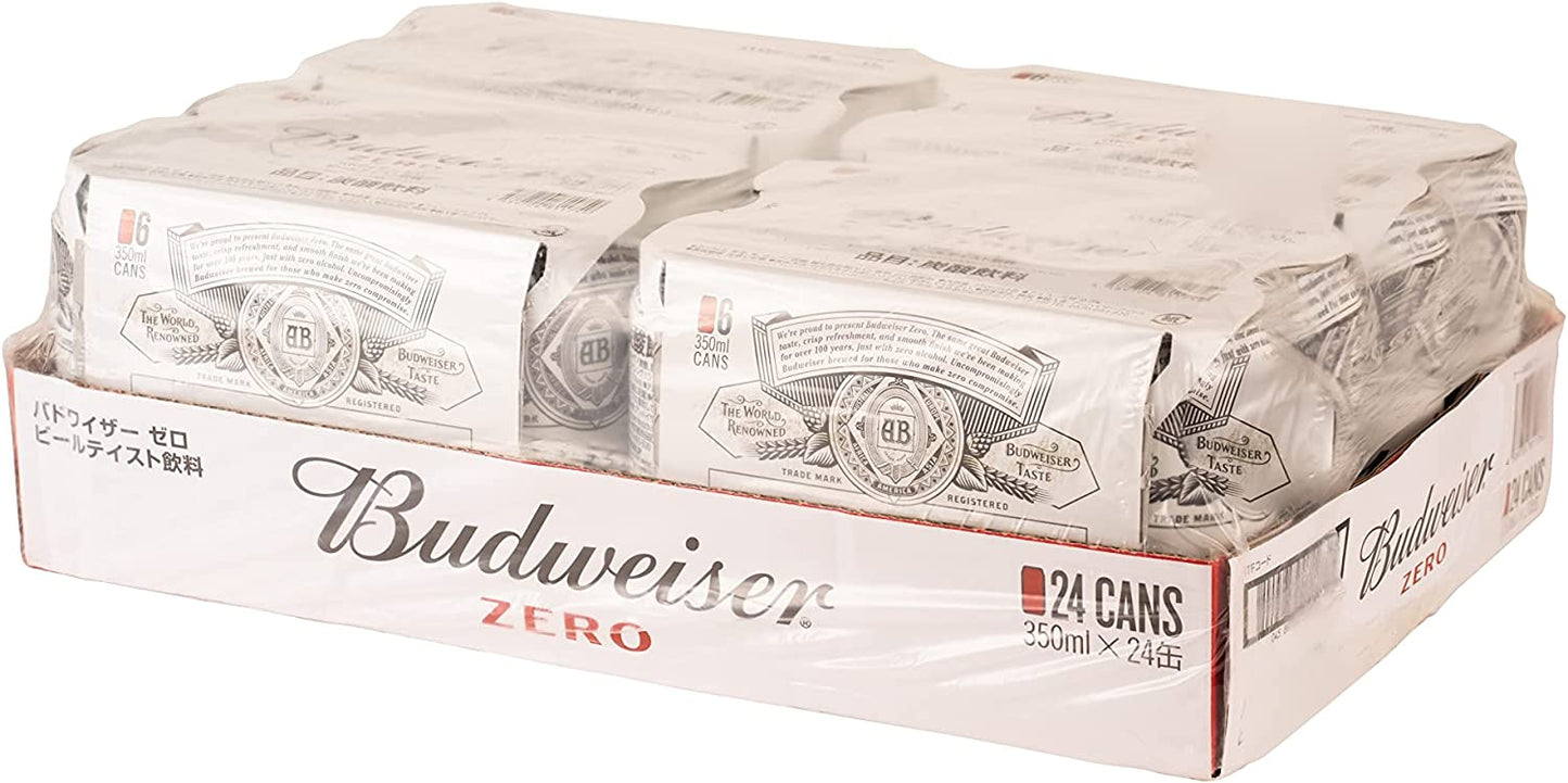 【送料無料】ノンアルコール バドワイザー ゼロ Budweiser Zero 350ml×3ケース/72本【ご注文は3ケースまでで一個口配送可能】