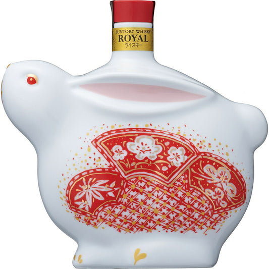 【数量限定】【2023年お祝いウイスキー】サントリー ウイスキー ローヤル ＜卯歳＞ 干支 ボトル 600ml 1本 箱付【ご注文は12本まで同梱可能】【兎歳 うさぎ ウサギ 干支】お年賀 迎春