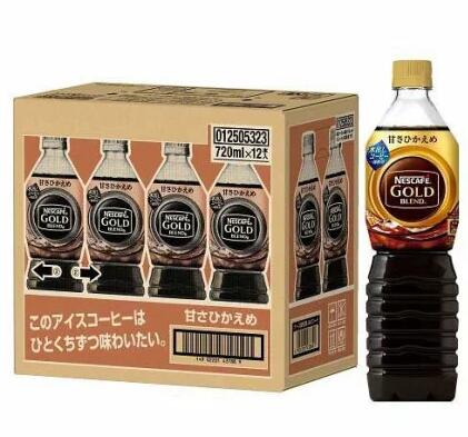 【送料無料】 ネスカフェ ゴールドブレンド ボトルコーヒー 甘さひかえめ720ml×2ケース/24本入【ネスカフェ(NESCAFE)】