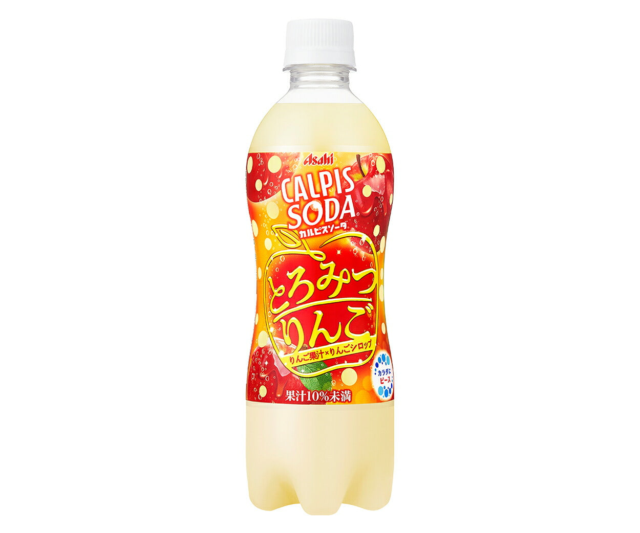 【送料無料】アサヒ飲料 カルピスソーダとろみつりんご 500ml×1ケース/24本 炭酸水