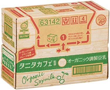【送料無料】マルサンアイ タニタカフェ オーガニック 調製豆乳 パック 1L 1000ml×4ケース/24本