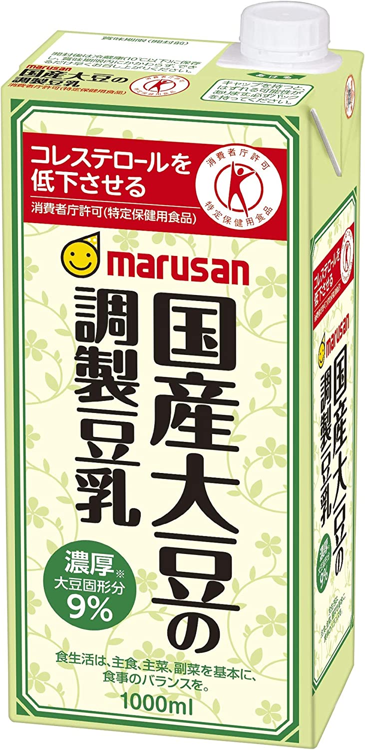 【送料無料】マルサンアイ 国産大豆の調整豆乳 パック 1L 1000ml×3ケース/18本