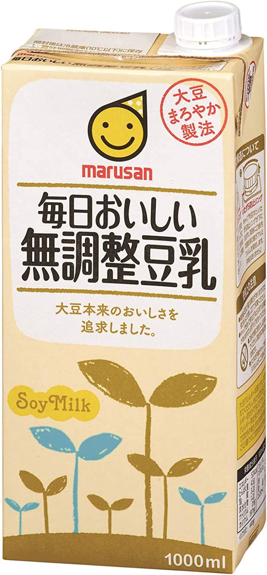【送料無料】マルサンアイ 毎日おいしい無調整豆乳 パック 1L 1000ml×2ケース/12本