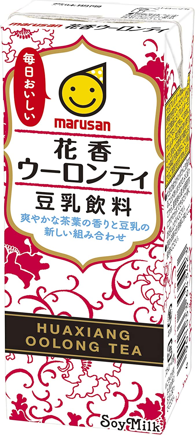 【送料無料】マルサンアイ 豆乳飲料 花香ウーロンティ パック 200ml×4ケース/96本