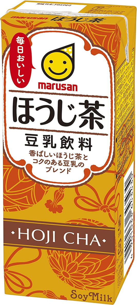【送料無料】マルサンアイ 豆乳飲料 ほうじ茶 パック 200ml×4ケース/96本
