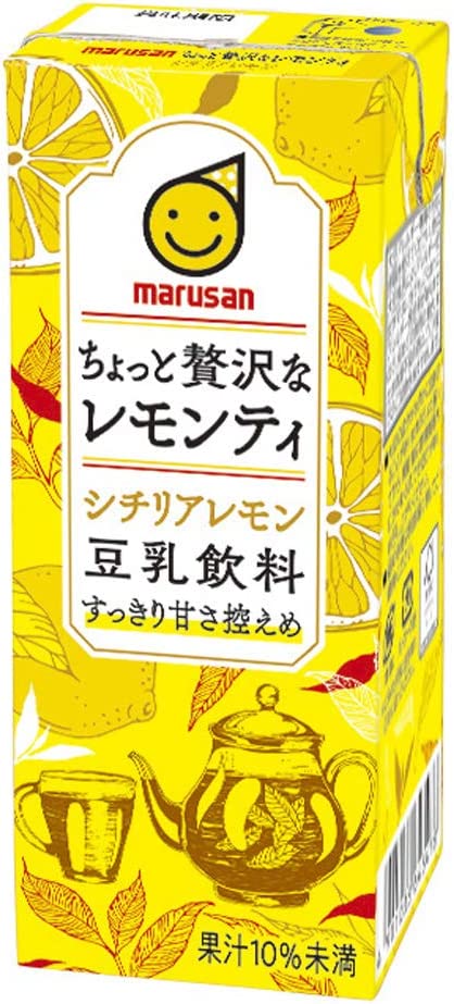 【送料無料】マルサンアイ 豆乳飲料 ちょっと贅沢なレモンティ パック 200ml×2ケース/48本