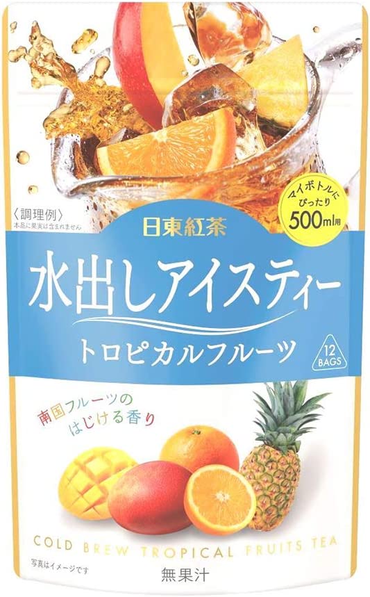 【送料無料】日東紅茶 水出しアイスティー トロピカルフルーツ 12袋入×24個