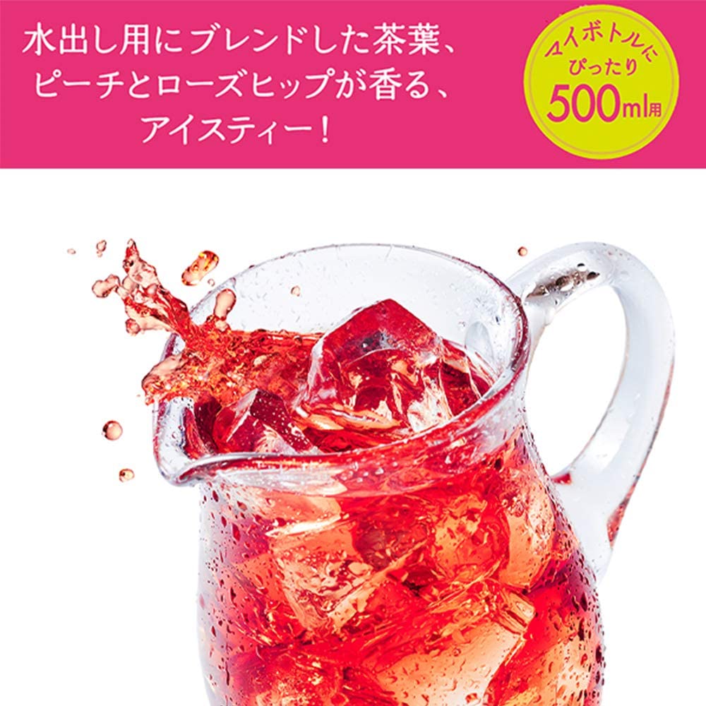 【送料無料】日東紅茶 水出しアイスティー ピーチティー&ローズヒップ 12袋入×12個
