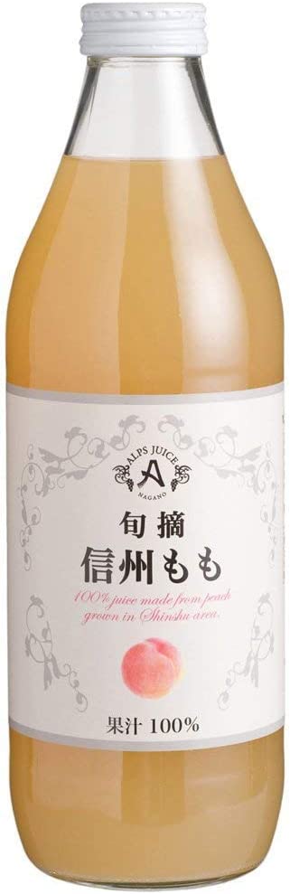 長野県 アルプス 旬摘ももストレートジュース 1L×6本