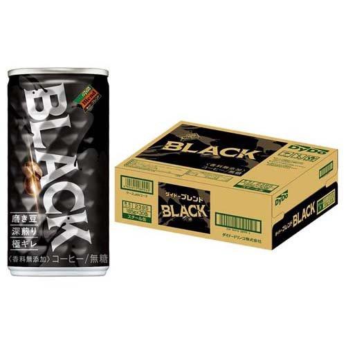 【送料無料】DyDo ダイドー ブレンド ブラック 185ml×1ケース/30本