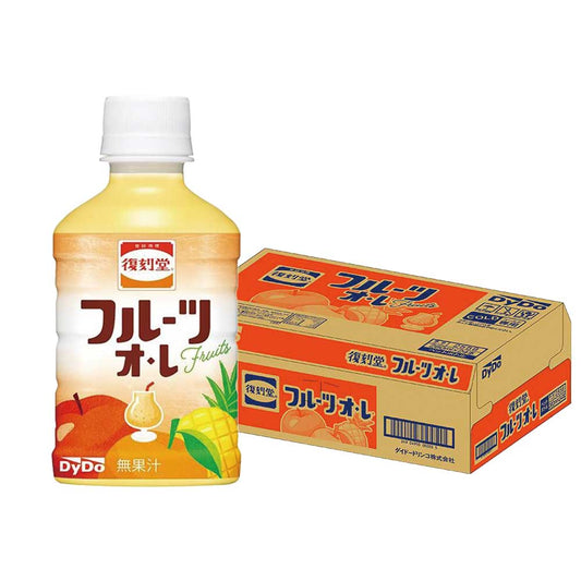 【送料無料】DyDo 復刻堂 フルーツ オ･レ 280ml×1ケース/24本