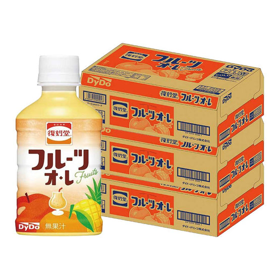 【送料無料】DyDo 復刻堂 フルーツ オ･レ 280ml×3ケース/72本