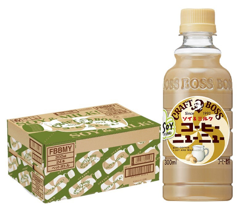 【送料無料】サントリー クラフトボス コーヒーニューニュー ソイ＆ミルク 300ml×1ケース/24本