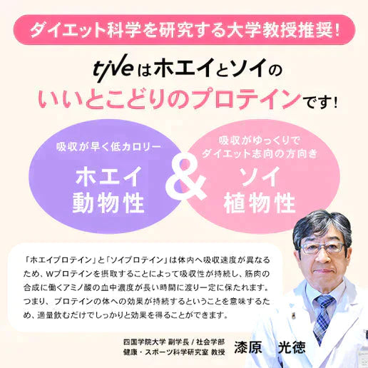 【超得ハイパーSALE】1kg（500g×2）女性向けプロテイン 【あまおうイチゴ】 tive プロテイン ホエイプロテインとソイプロテインのＷプロテイン製法 ホエイ ソイ ダイエット 置き換えダイエット 送料無料