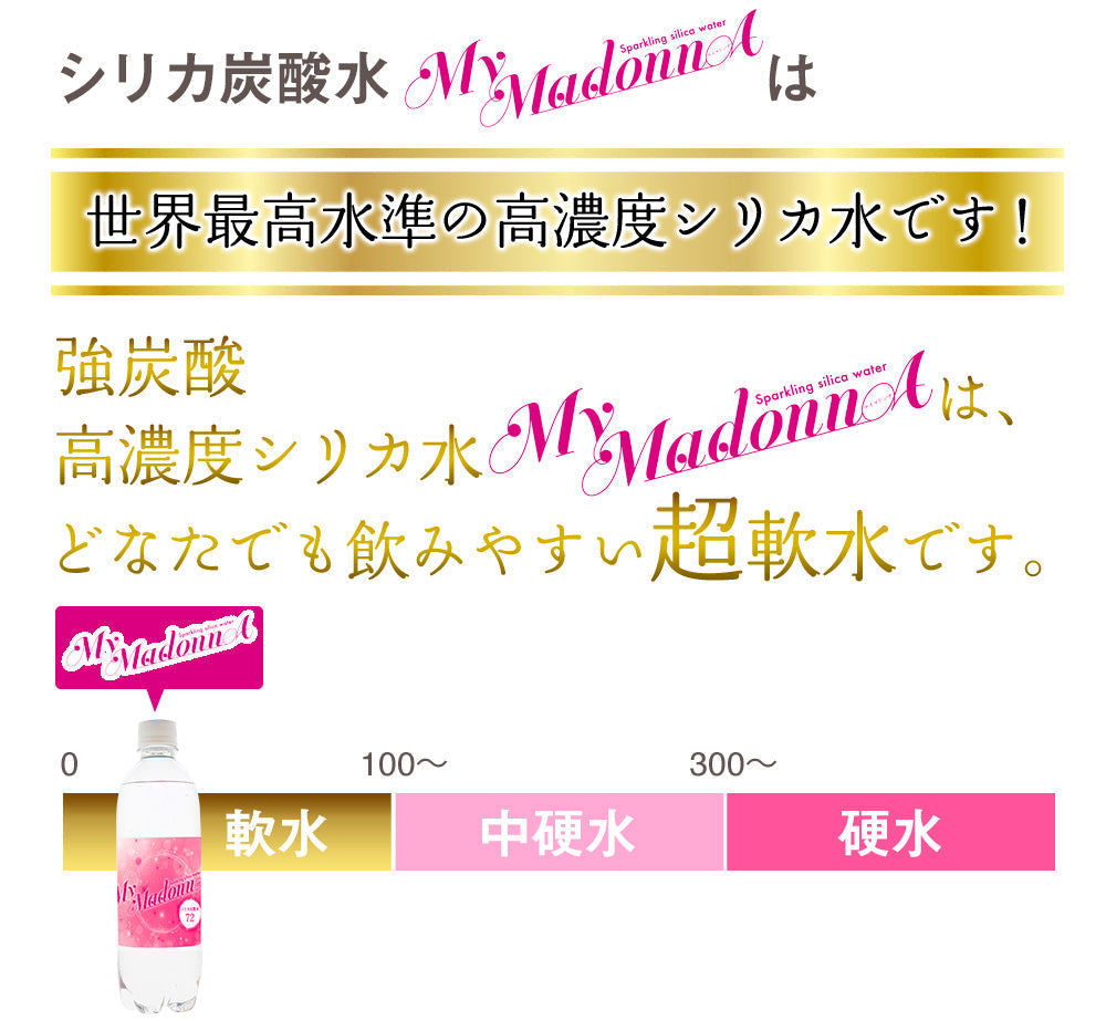 【最安値挑戦祭】シリカ炭酸水 500ml 24本 シリカ水 炭酸水 強炭酸水 高濃度シリカ ケイ素水 天然シリカ シリカウォーター 軟水 マイマドンナ 国産 大分県産 ギフト