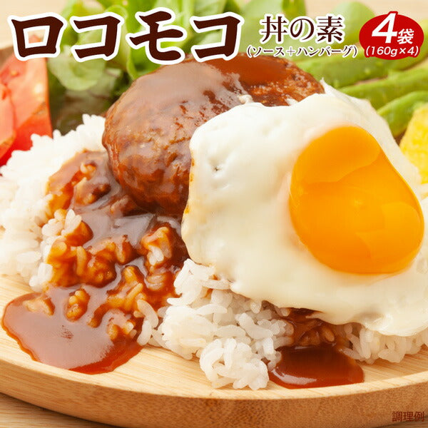 ロコモコ丼の素4食【4〜5営業日以内に出荷】【送料無料】［メール便］