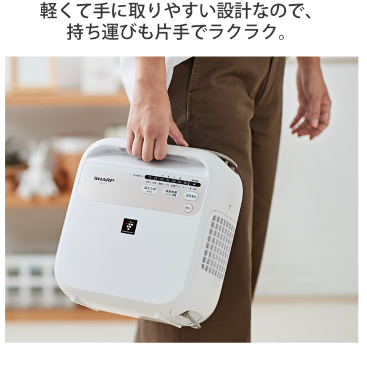 SHARP (シャープ) プラズマクラスター ふとん乾燥機 ホワイト系 [UD-CF1-W]