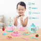 Cute Stone おままごと ティーセット おもちゃ ティーポットセット ままごとセット 子供 収納ボックス付 室内ゲーム DIYケーキ 42点セット 音楽 光 ティーポット かわいい お茶 お菓子 ごっこ遊び キャンディー 親子遊び 知育玩具 食べ物認知 誕生日 ギフト 女の子 送料無料