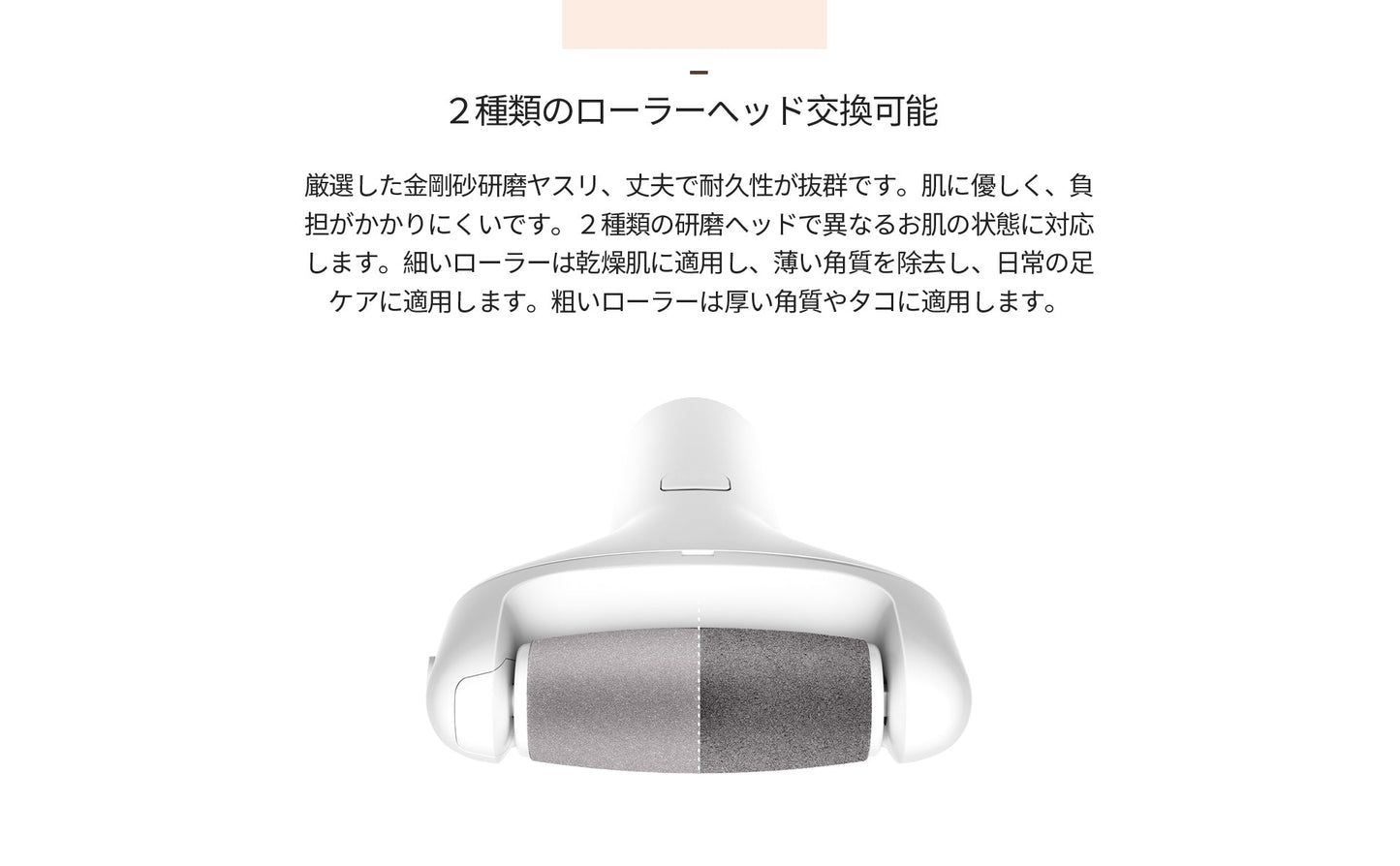 電動角質リムーバー かかと 角質取り足 魚の目角質削り USB充電式 IPX7防水 2種類の角質ローラー 2段階スピード調整 角質ケア かかとケア 強力パワー 本体水洗いOK バッテリー残量低下通知 フットケア