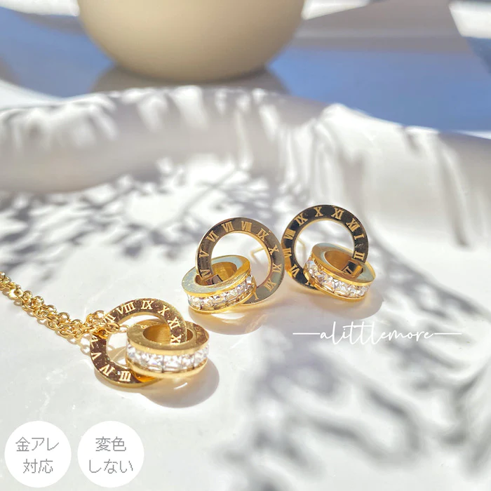 開店記念SALE   ピンクゴールド ローマ字　ネックレス　K18GP　高級感　上品　ステンレス サージカルステンレス　18金仕上げ　アレルギー対策 　錆びにくい　　かぶれにくい　変色しない