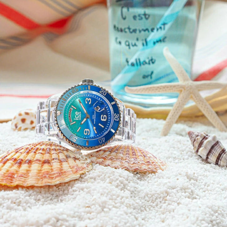 ice-watch アイスウォッチ ICE clear sunset - ターコイズ - ミディアム 021435