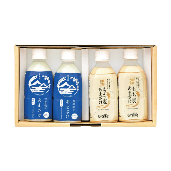 百年糀の冷やしあまざけ・もち麦あまざけ 4本セット ギフト *