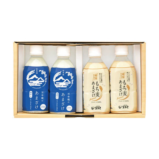百年糀の冷やしあまざけ・もち麦あまざけ 4本セット ギフト *